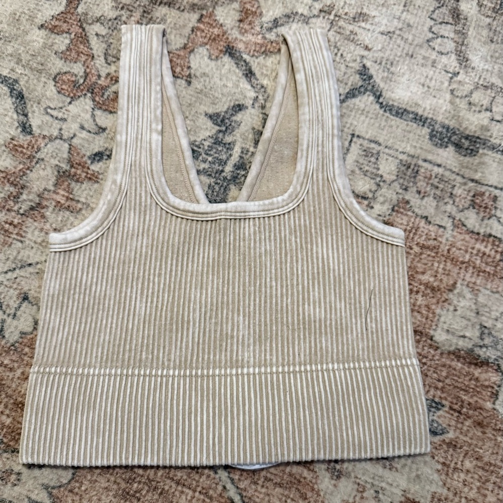 Zenana Outfitters Ribbed Knit bra top set - Picture 3 of 10